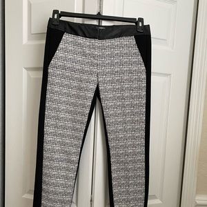 Black and white slacks